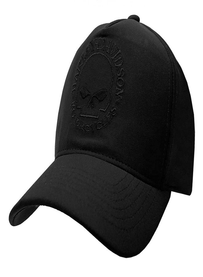 HARLEY DAVIDSON Harley-Davidson Men's Tonal Willie G Skull Logo Snapback Baseball Cap - Black - Image 1